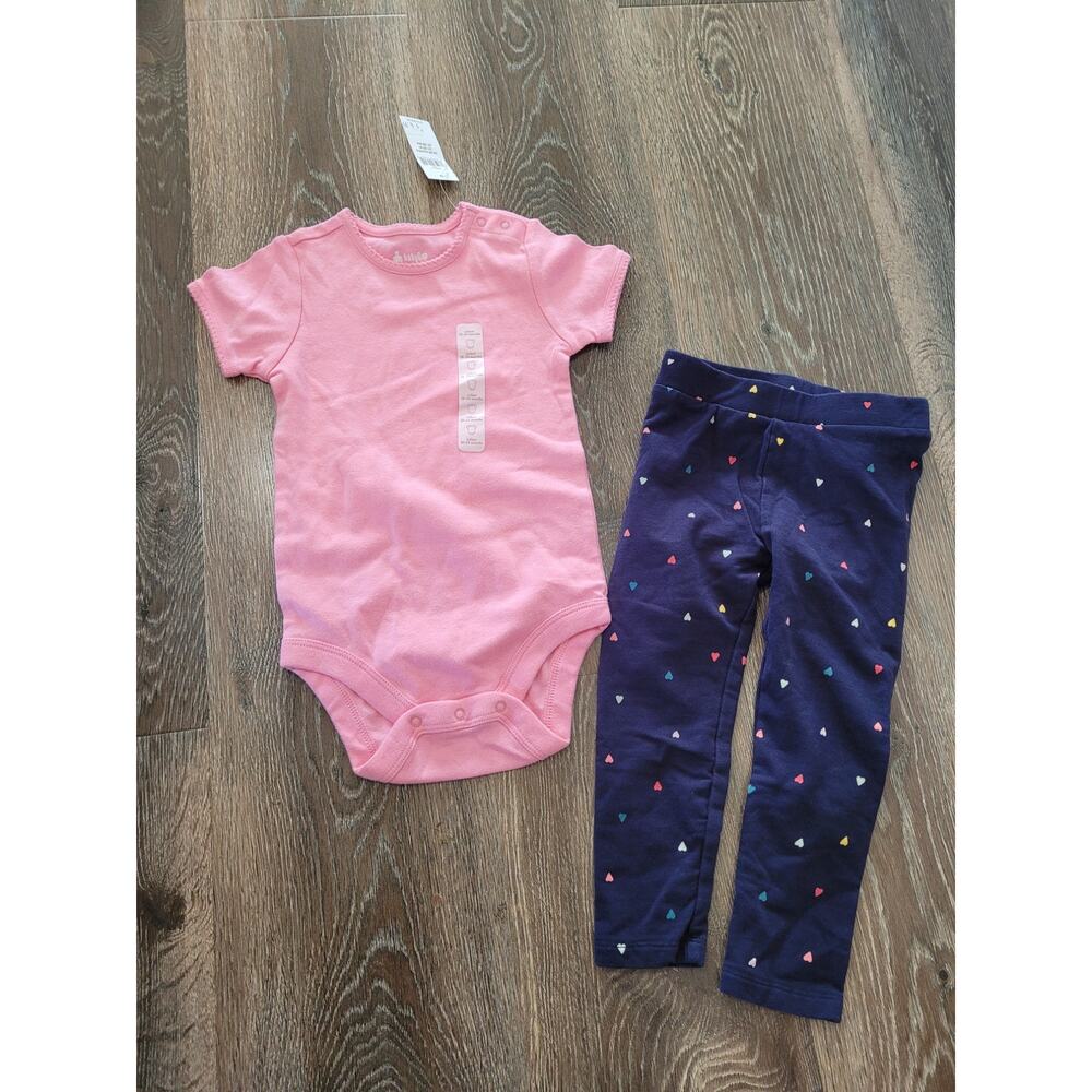 Baby Gap Baby Girl Outfit size 18-24 Months Top‎ and Leggings #8